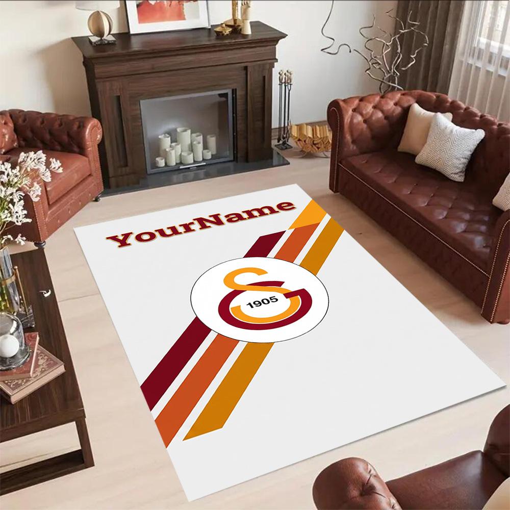 Galatasaray 329 Customized Name Carpet Suitable for Living Rooms Entryway Balcony Kitchen Antislip Carpet Decorate Offices