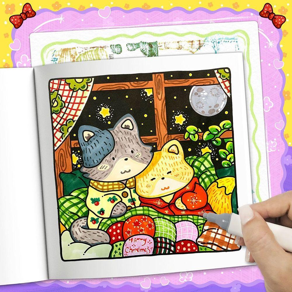 Cartoon Graffiti Painting Book Stress Relief Paperback Creative Doodles Book  for Adults And Teens