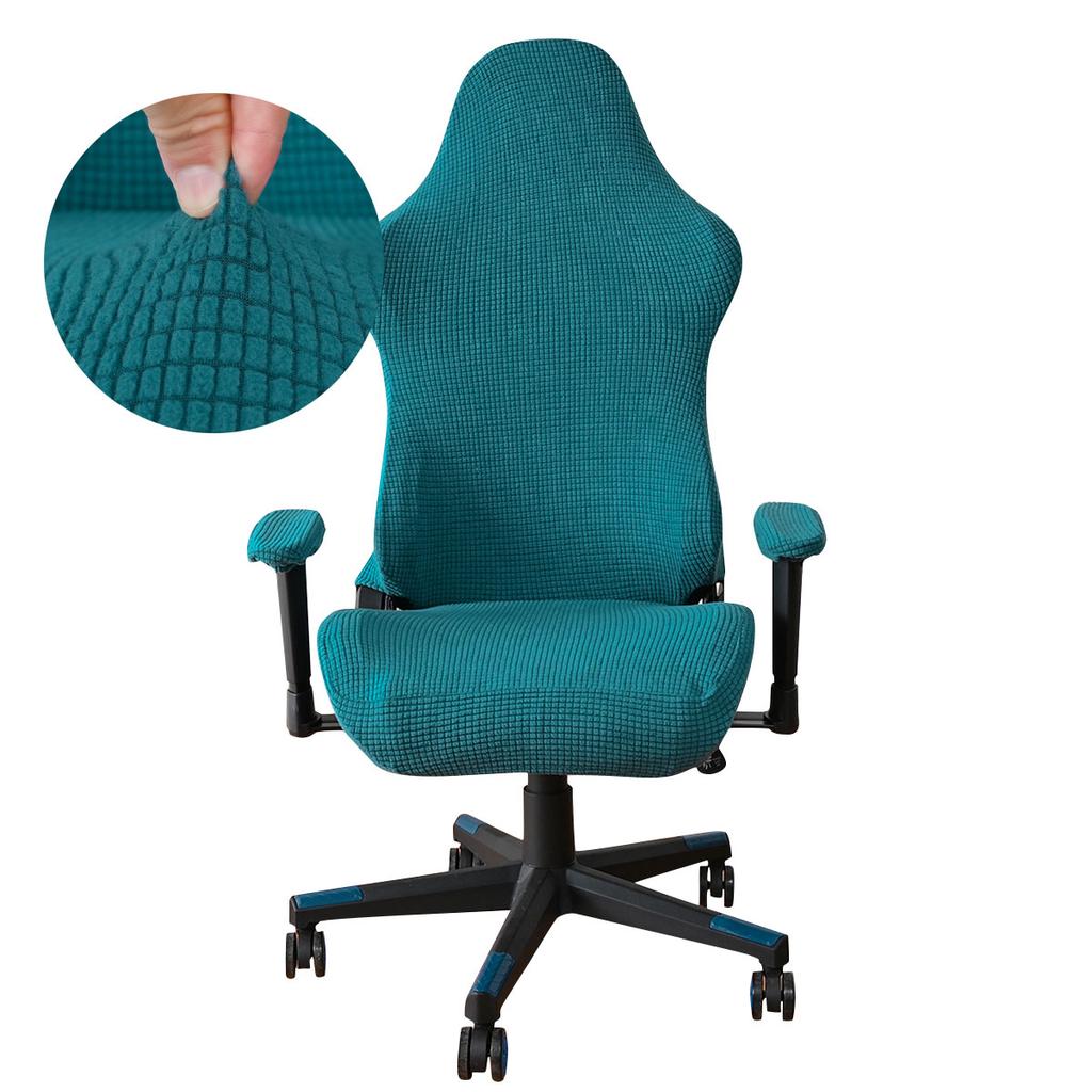 Elastic Fleece Jacquard Gaming Chair Cover Stretch Dustproof Seat Protect Cover Office Computer Seat Covers for Home