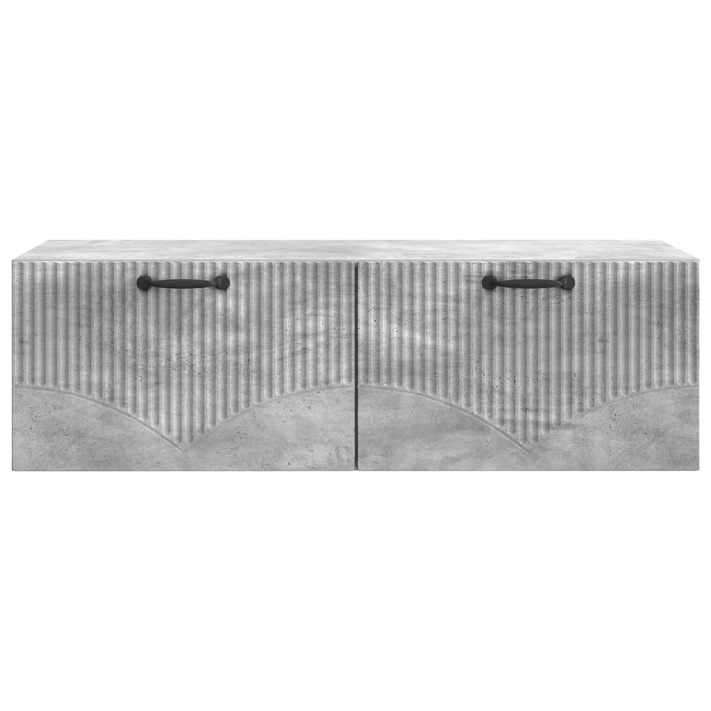 Wall Mounted TV Cabinet Concrete Grey 98 x 41 x 30 cm