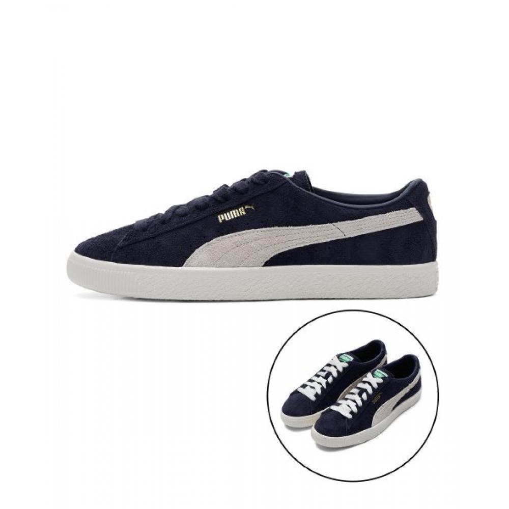 

Puma Замша винтажная ворсистая замша темно-синяя слоновая кость 385698 05