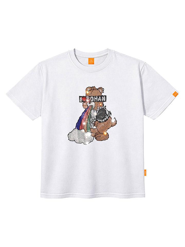 Ellamo Cubic Love Bohan Short Sleeve T-Shirt Unisex Plus Size S~4Xl (A Type)