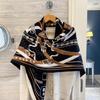NINA SOLOR All-Season Silk Wool Blend Large Scarf