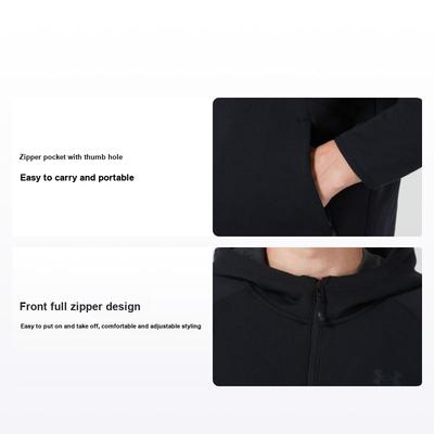 Outdoor Laufen Fitness Training Windbreaker Sportliche Freizeitjacke Herrenjacke Schwarz 1379806-001