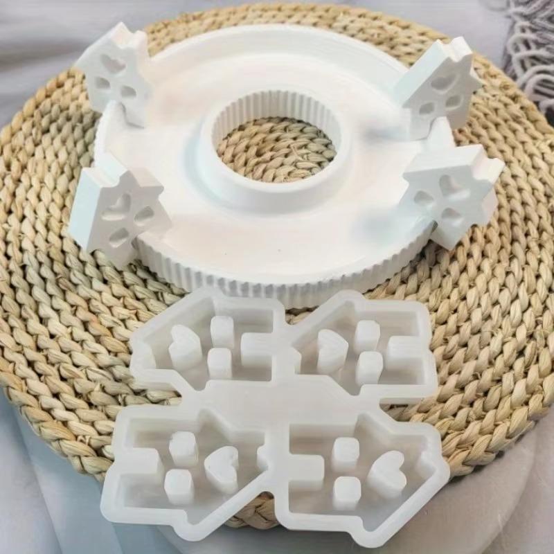 Epoxy Mold Love House Table Decor 4 Even Chimney Small House Molds DIY Castle Chocolate Silicone Mold Cake Decoration Gypsum