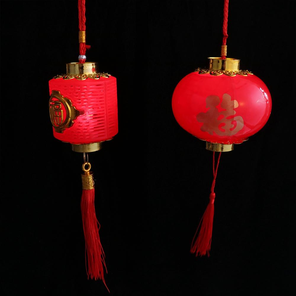 Luminescent Spring Festival Lantern Antique Red  Lantern New Year Handheld Lantern  Children's Toy