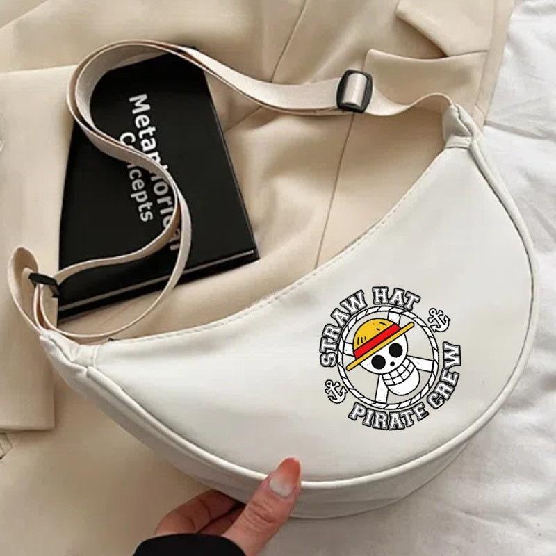 One Piece cartoon print nylon crossbody bag/commuter dumpling bag