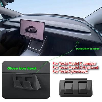 ABS Glove Box Hook for Tesla Cybertruck 2024-2025 Interior Decoration Multi-Purpose Car Hook Vehicle Modification Accessories