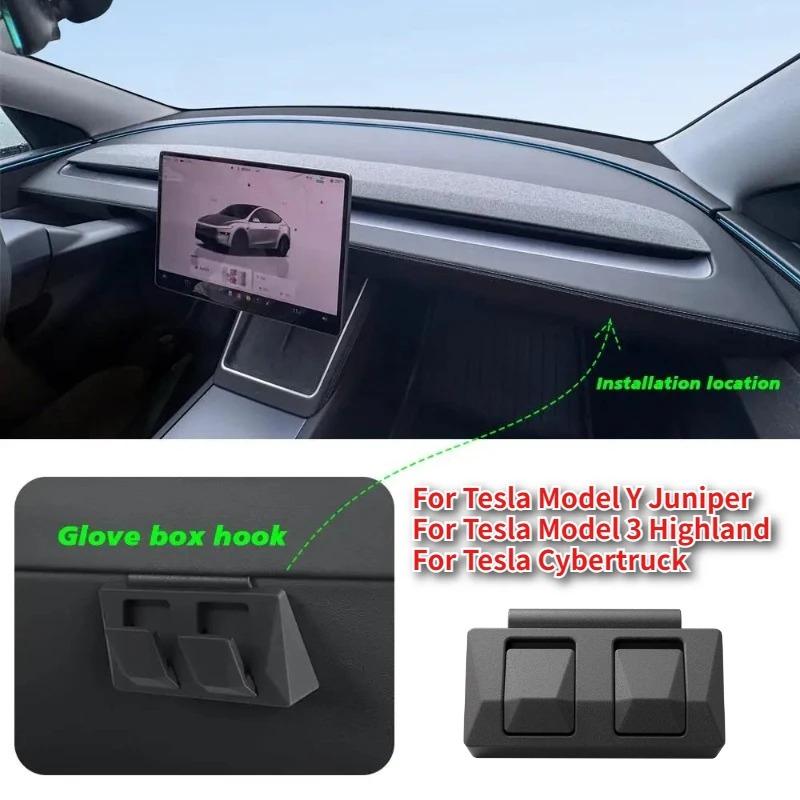 ABS Glove Box Hook for Tesla Cybertruck 2024-2025 Interior Decoration Multi-Purpose Car Hook Vehicle Modification Accessories