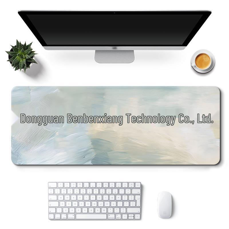 Extra Large Custom Girl's Cute Office Desk Mat - Non-Slip Landscape Style Mouse Pad