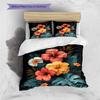 Cartoon Pattern Bedding Quilt Set Quilt Cover Pillowcase Home Decoration Birthday Gift (1 * duvet cover + 2 * pillowcase, without core)