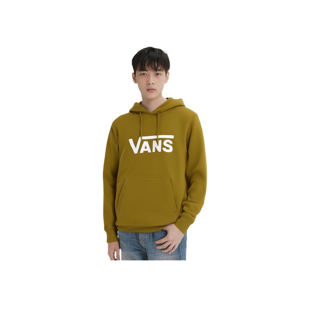 Vans Colorblock Pullover-Hoodie mit Buchstabenlogo und Fleecefutter, Unisex-Oberteile, Olivgrün VN0A5H87YXH