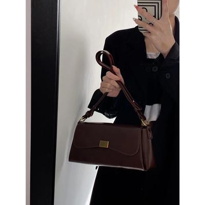 Jarní Léto Texturovaná taška do podpaží pro ženy Klasická PU kožená klopa Malá čtvercová taška Nové dámské kabelky na dojíždění