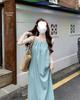 Women's Summer French Style Halter Neck Beach Dress