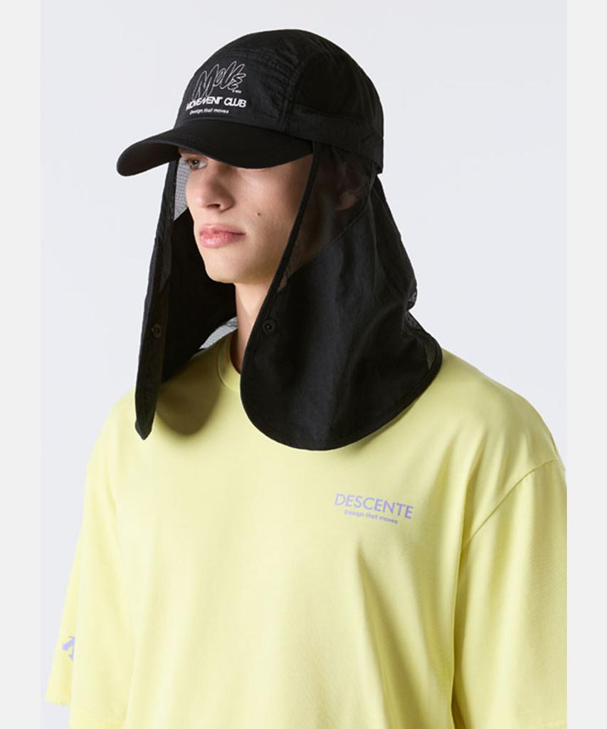 DESCENTE Mesh Sunshade Ball Cap Black Sr223Ecp42
