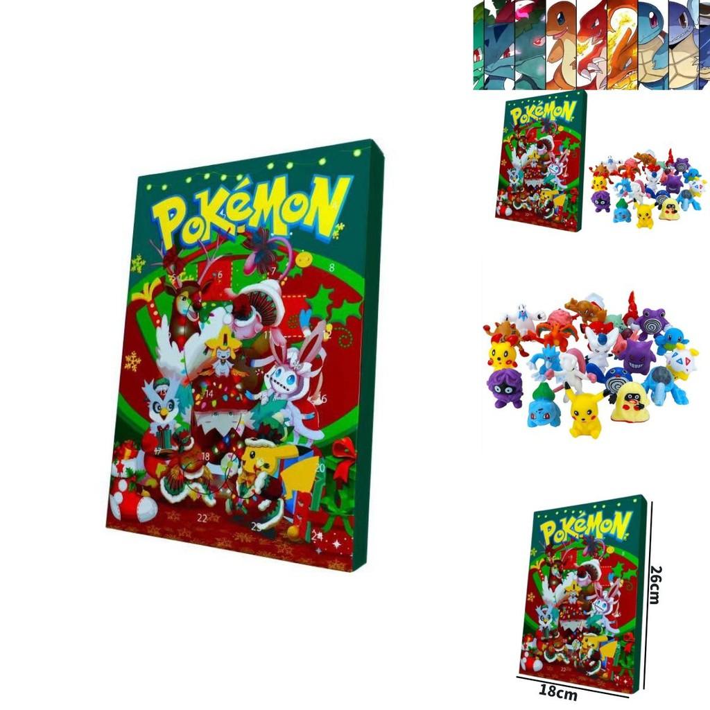 Pokemon Christmas Countdown Calendar With 24 Plastic Toys For Kids And Collectors