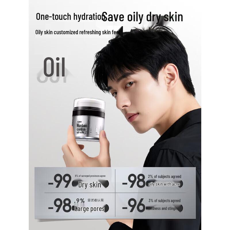 Hefengyu Men's Hydrating Oil-Control Face Lotion