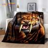 Beast Animal Tiger, Sabretooth Cartoon Soft Plush Blanket,Flannel Blanket Throw Blanket for Living Room Bedroom Bed Sofa Picnic