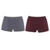 2PCS Men's Panties Men Underwear Boxer Shorts Summer Ice Silk Mesh Breathable High Quality Hole Shorts Male Sexy Underpant