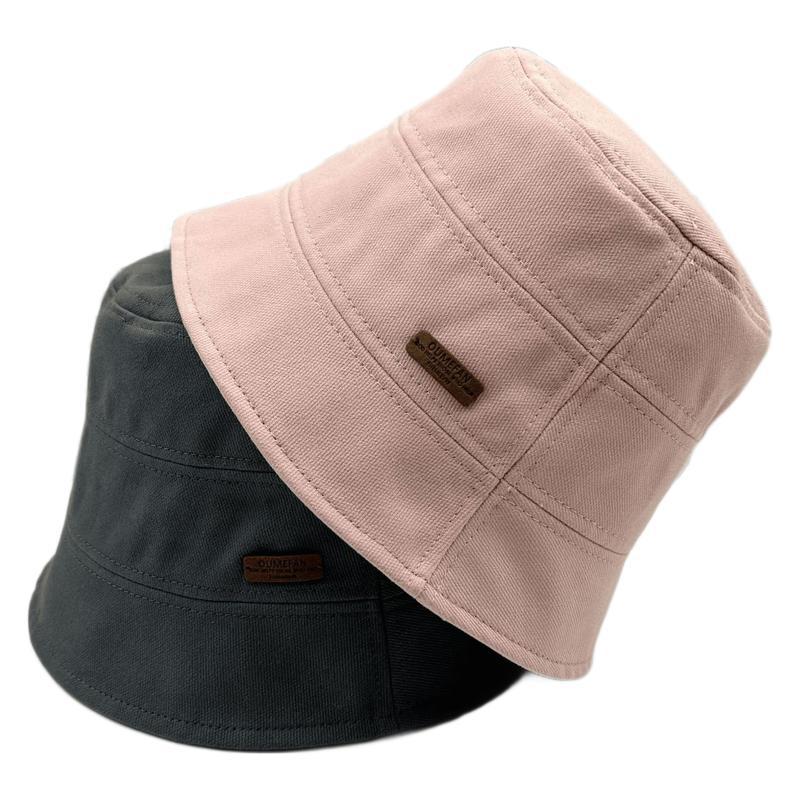 Spring and Summer New Simple Bucket Hat Women's Casual Versatile Washbasin Hat Travel Photo Cover Hat Ins