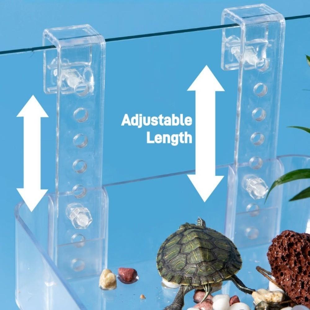 Transparent Tortoise Climbing Basking Platform Aquatic Turtles Terrace