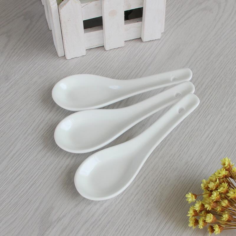 Restaurant Ceramic Soup Spoon
