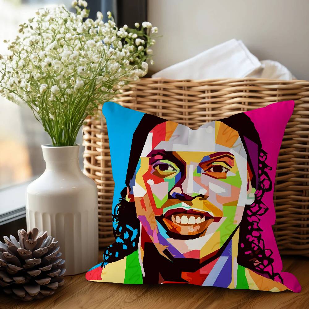 Р-Роналдиньо Спорт Футбольная Звезда Наволочка Мультяшный Подарок Наволочка Декор Спальни Дома Дивана Кресла Сиденья Наволочка 16x16Inch