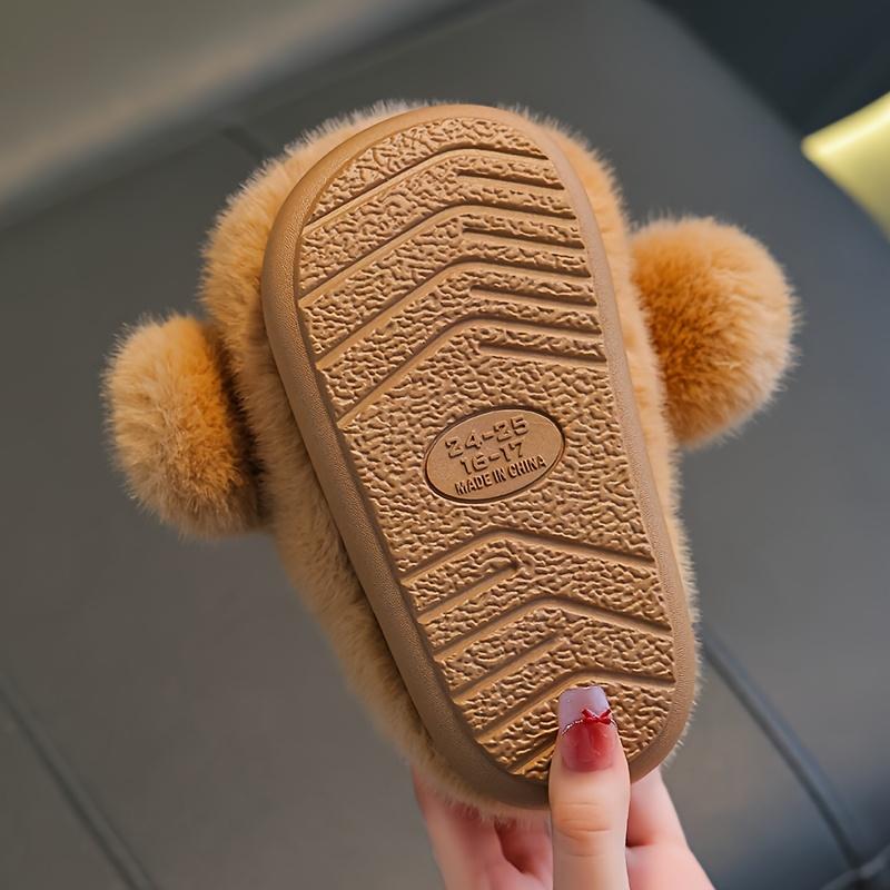 Children's Slippers for Boys, Winter Cartoon Cute Non-Slip Indoor Soft-Soled Baby Slippers