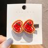 1/5pcs Funny Food Hair Clip for Women; Cute Duck Mouth Clip; Side Bangs Pizza Dog Bread Popular Hair Pin