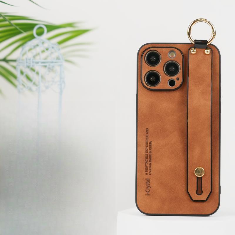 

Браслет-подставка, подходит для чехла для мобильного телефона Apple 16PROMAX, противоударный чехол для iPhone 15 iPhone 11 коричневый