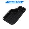X Autohaux 1 Pc No.215103C600 Engine Oil Pan for Kia Borrego 2009-2011 Iron Black