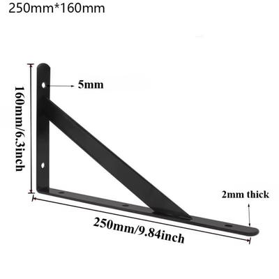 New L-type Floating Shelf Wall Mount Joint Angle Wall Shelf Shelving Heavy Duty Iron Metal Triangle Shelf Home Bookshelf