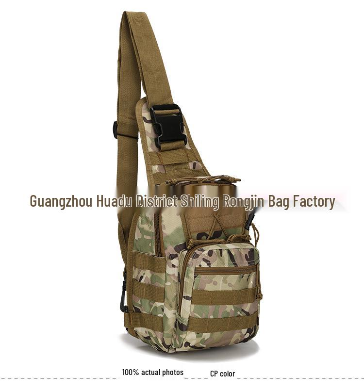 Camouflage Canvas Cycling Crossbody Bag - Outdoor Tactical Chest Pack