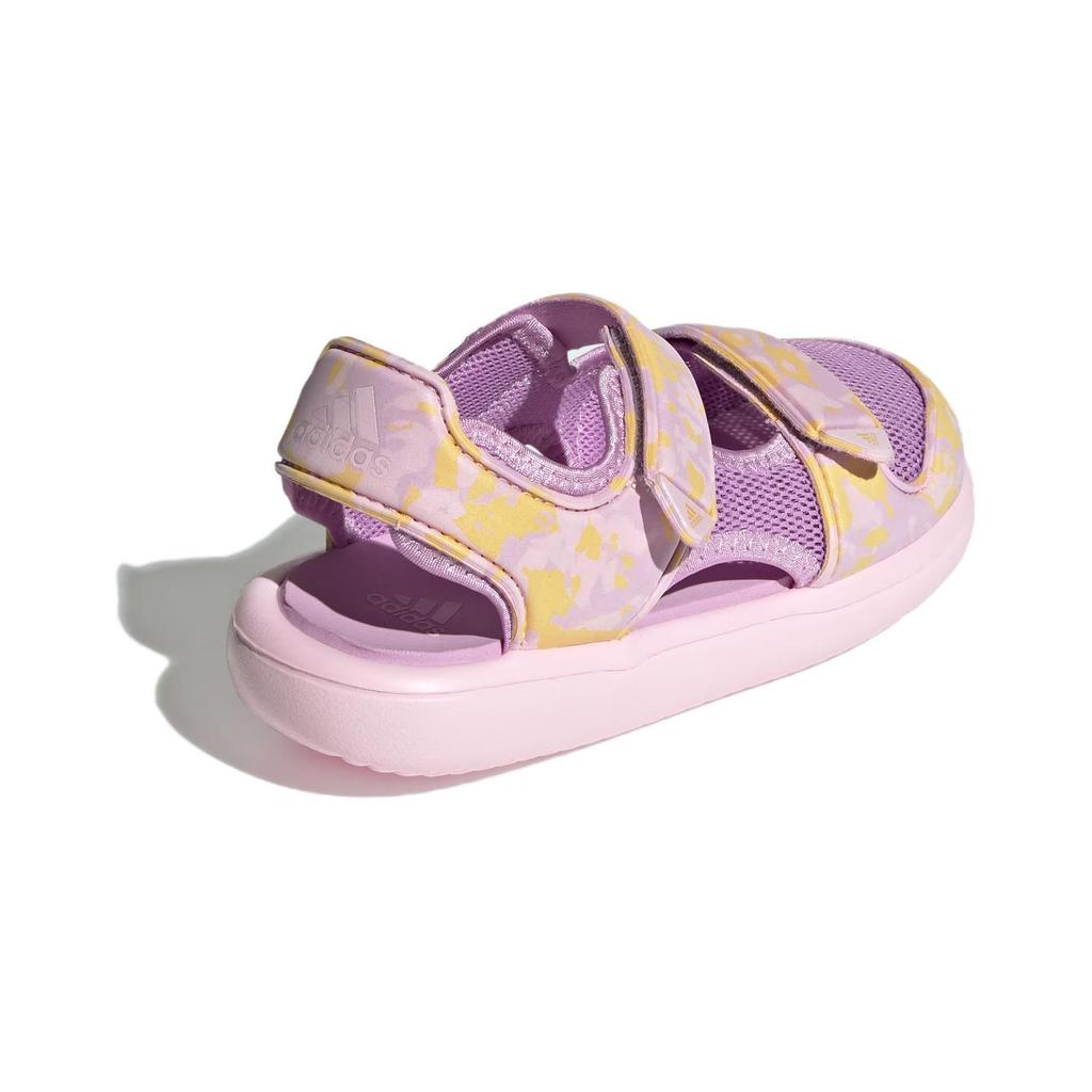 adidas Comfort Sandals Abrasion Resistant Breathable Children's Sandals Yellow Pink Pre School IE0302