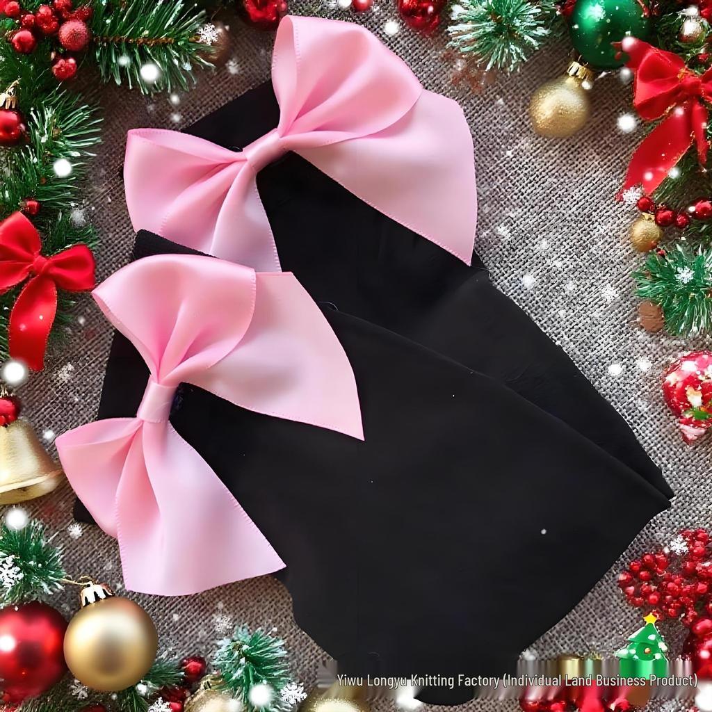 Velvet Thigh-High Stockings with Bow – Sexy Halloween Costume Socks