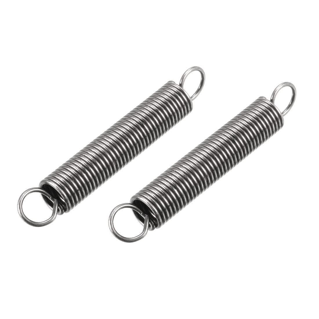 

uxcell Extension Spring Steel Small Dual Hook Tension Spring 0.05 inch (1.2 mm) Wire срібний