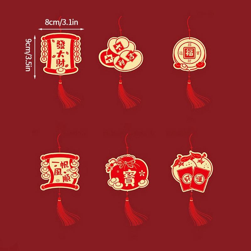 2025 Spring Festival Pendants Chinese Lunar New Year Decoration Hanging Craft Ornament Wealth Tree Decor Pendant Home Decoration