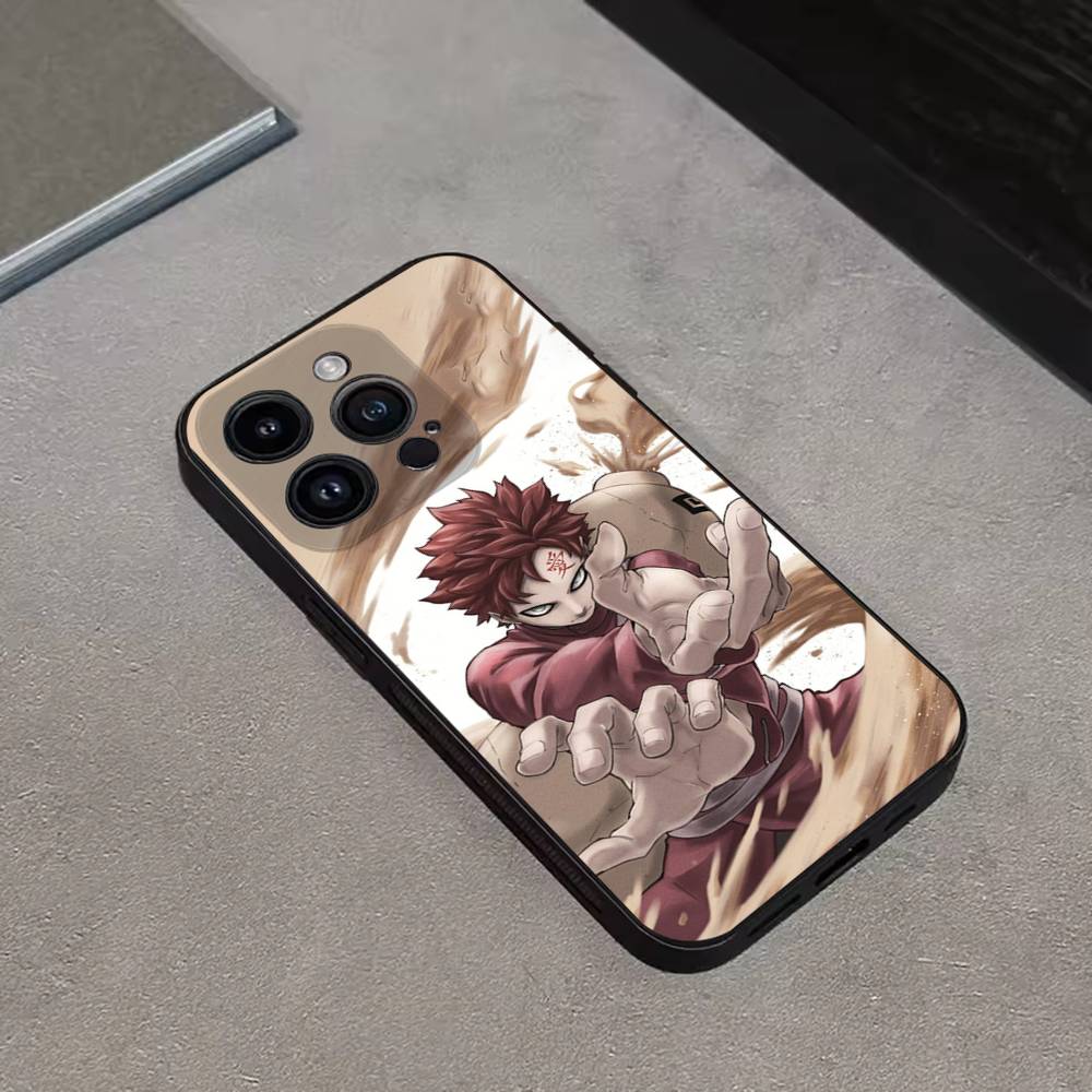 

Anime G-Gaara Eyes Phone Case For iPhone 16,15,14,13,12,11 Plus,Pro Max,XS,X,XR,SE,Mini,8,7,Soft Silicone Black Cover iPhone16pro