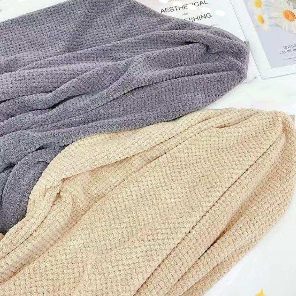 Absorbent Coral Fleece Bath Towel Microfiber Pool Towel Practical Beach Towel  Bathroom