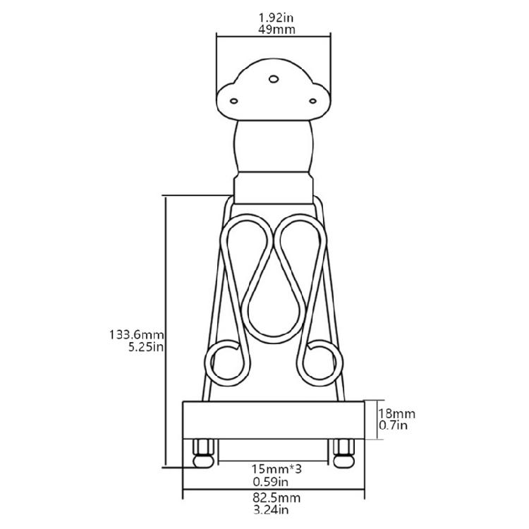 Bass Tailpiece Trapeze Set Electric Bass Replacement Part Accessories 4 Strings Bass Trapeze Tailpiece Bridge