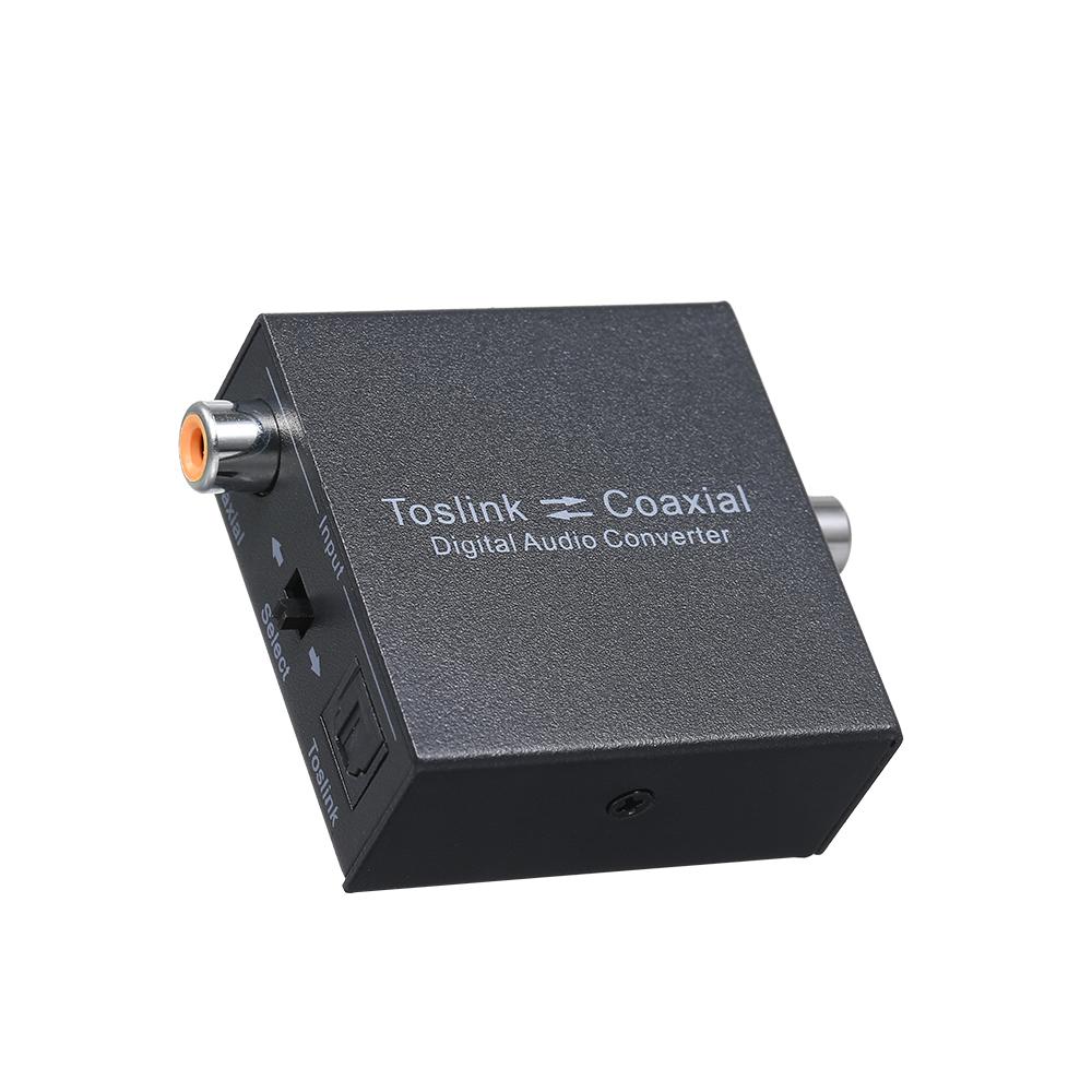 Digital 2 Way Audio Converter Optical SPDIF Toslink to Coaxial and Coaxial to Optical SPDIF Toslink Bi Directional