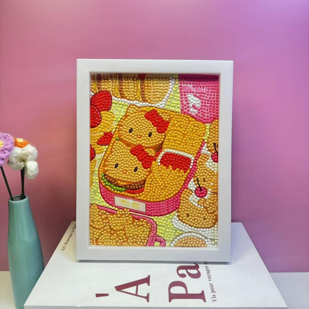 17 * 22Cm Cartoon Diamond Painting Children'S Puzzle Handmade Diy Year Of The Horse Living Room Sticker Decorative Painting