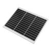 Portable Solar Panel 50W 18V Monocrystalline Waterproof High Efficiency for Home House Boat Trailer 