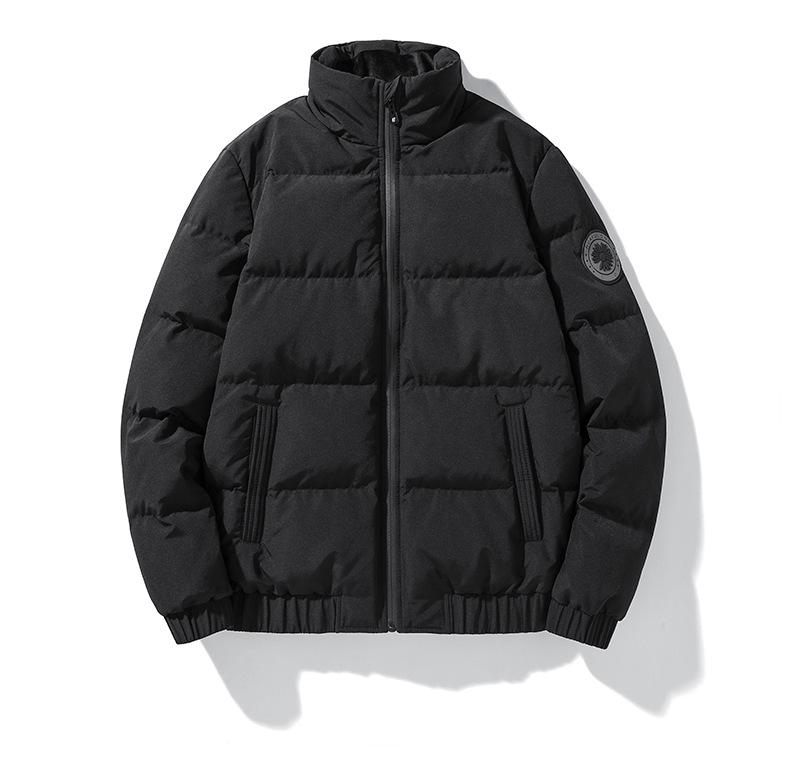 

Youth Autumn/Winter Stand-Up Collar Lightweight Down Jacket - Men s Trendy Fashion Style 2XL чорний