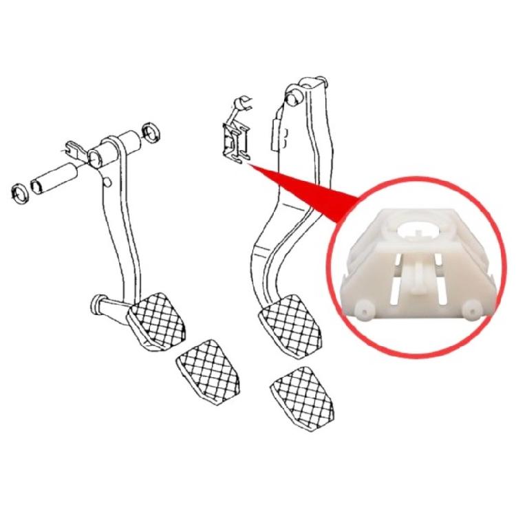 Automotive Brake Pedal Stabilizers Clip Universally Fit Design Effortlessly Tool Less Installation 1K0721169 1J0721169A