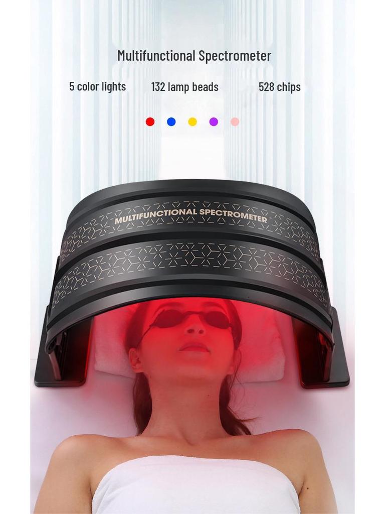 Red Light LED Skin Rejuvenation Panel with Foldable Stand - Home Use Silicone Pulsed Photon Device
