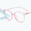 Horn Rimmed Gaming Glasses Clear Lens Blue Light Blocking Glasses For Home Office School