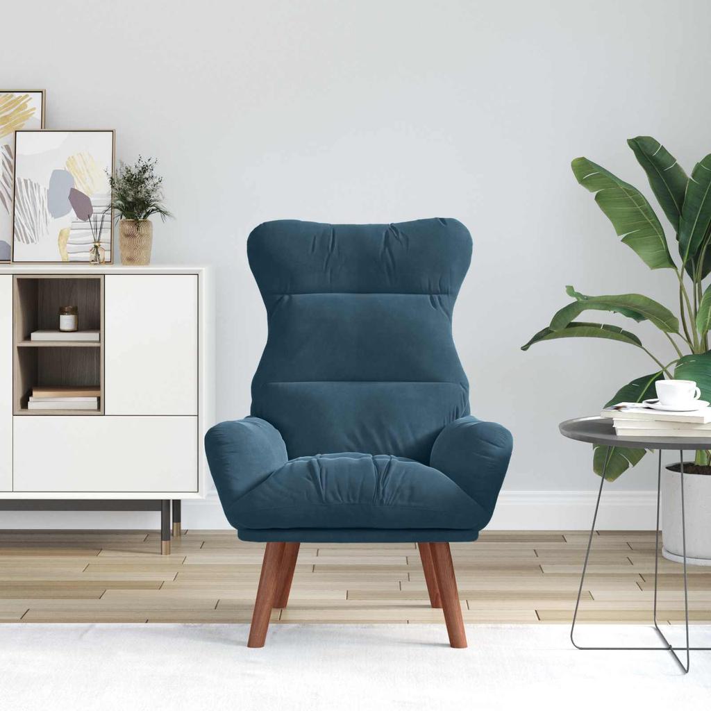 Armchair Blue 69 X 74 X 93 Cm Velvet