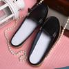 Fashion Hot Summer Flat Sandals Comfortable Women Slippers Genuine Leather Loafers Moccasins Outdoor Non-slip White Casual Slides Fashio