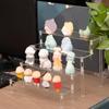 1pc,Multilayer acrylic transparent display rack, desk storage rack, suitable for cosmetics, perfume, dolls, nail polish shelf